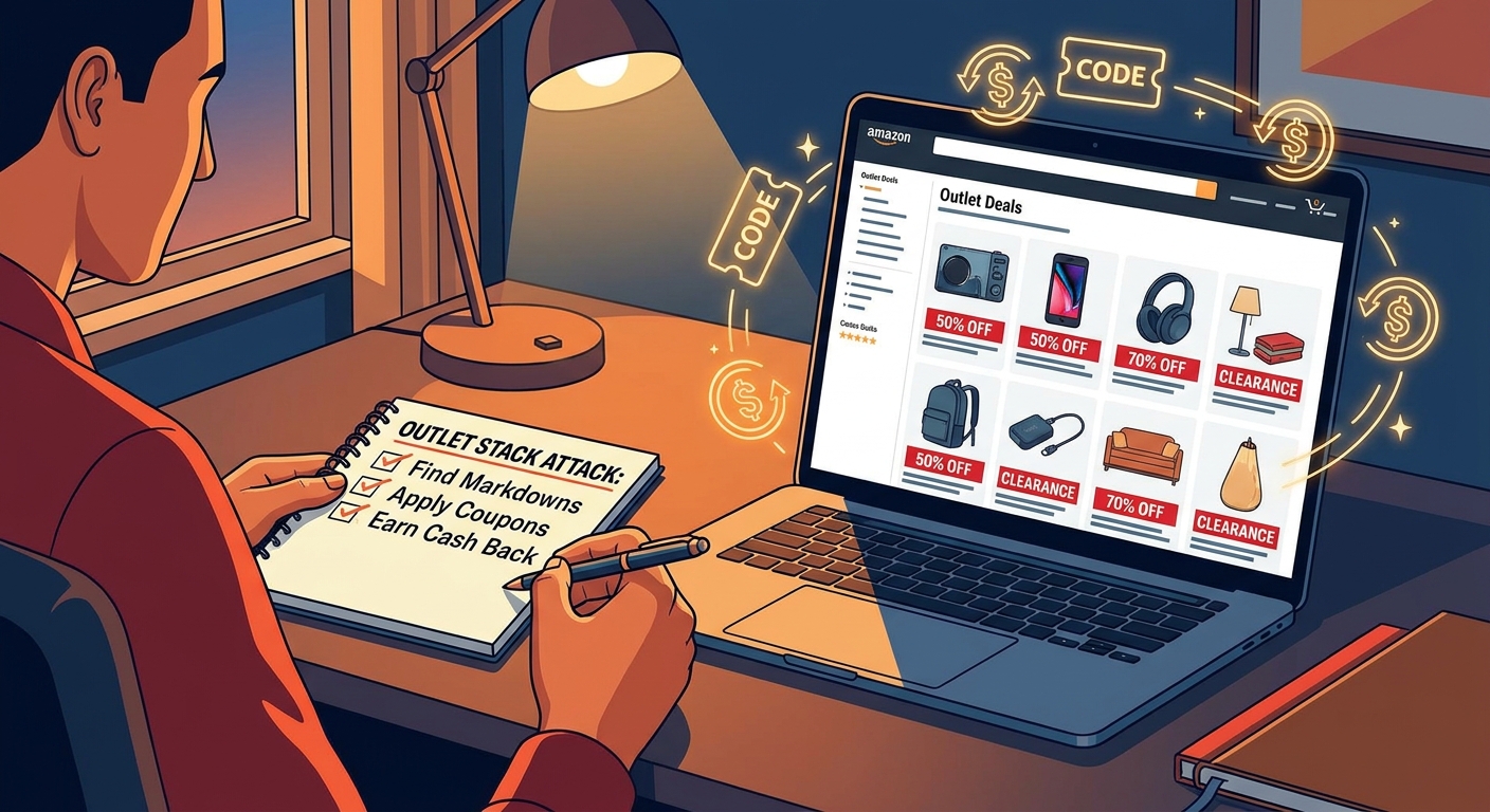 The ‘Outlet Stack Attack’ Hack: How To Turn Amazon’s Clearance Corner Into Secret 70% Off Promo-Code-Level Deals